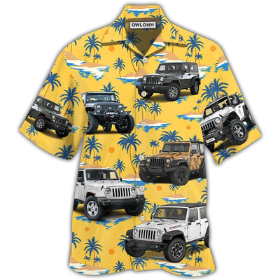 Hawaiian Shirt / Adults / S Jeep Stunning Tropical Style - Hawaiian Shirt - Owls Matrix LTD