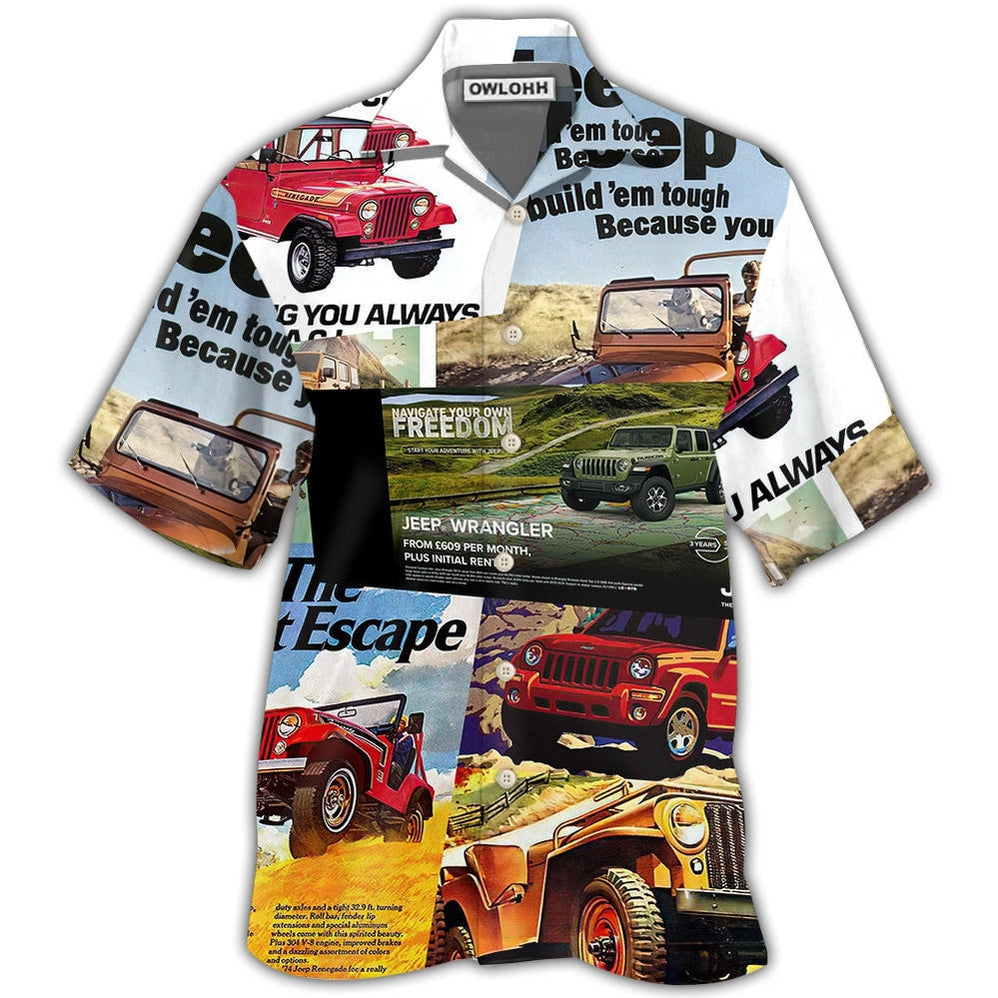 Hawaiian Shirt / Adults / S Jeep Variety Poster - Hawaiian Shirt - Owls Matrix LTD