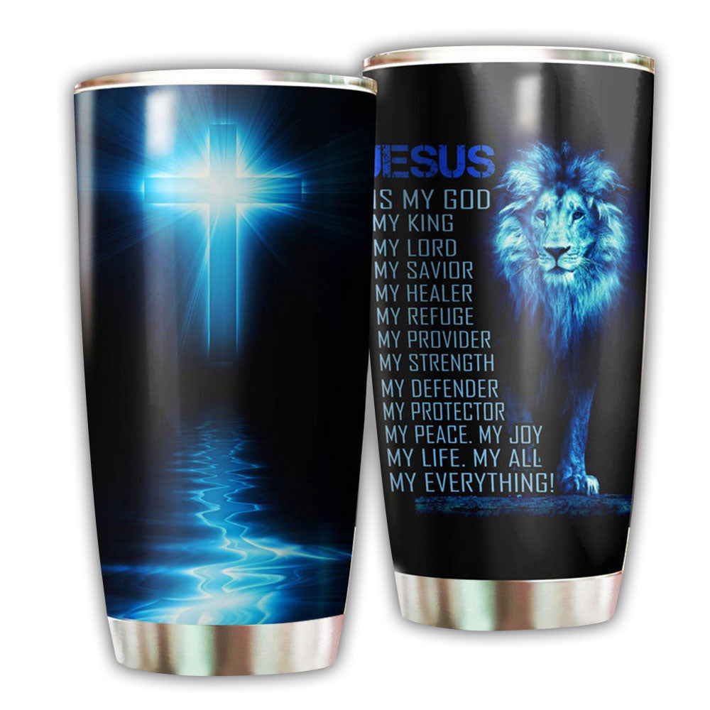 20OZ Jesus Lion Is My God - Tumbler - Owls Matrix LTD