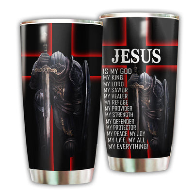 20OZ Jesus Is My God My King My Lord - Tumbler - Owls Matrix LTD