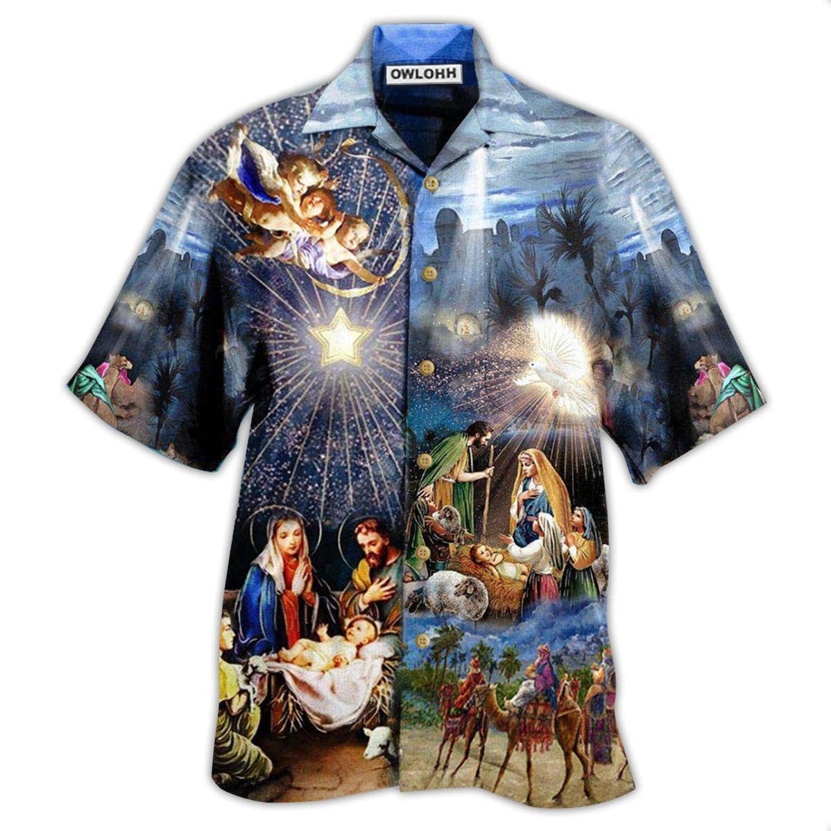 Hawaiian Shirt / Adults / S Jesus The Day Of Glory - Hawaiian Shirt - Owls Matrix LTD