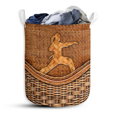 Karate Rattan Teaxture - Laundry Basket - Owls Matrix LTD