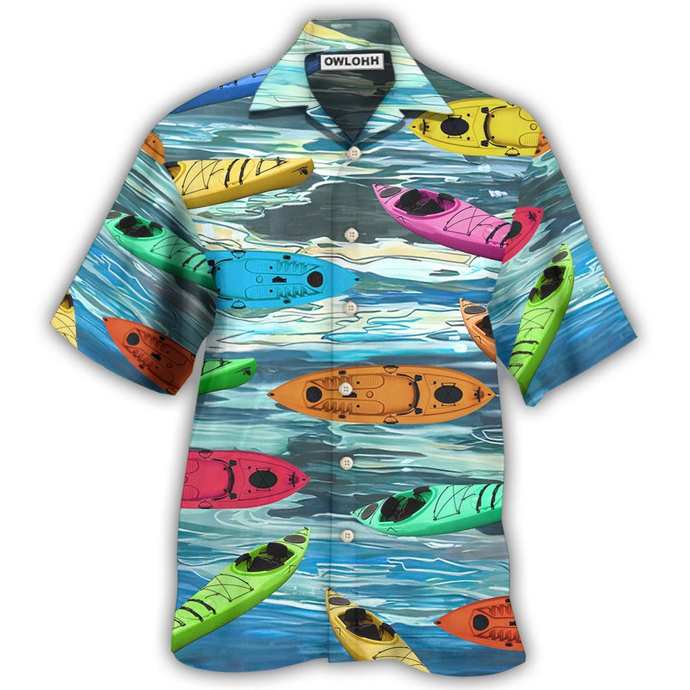 Hawaiian Shirt / Adults / S Kayaking It's Time For Kayaking- Hawaiian Shirt - Owls Matrix LTD