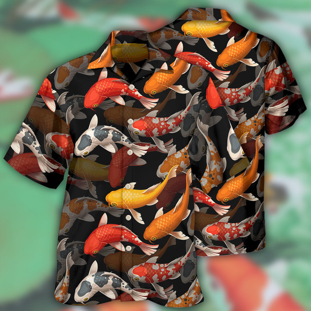 Koi Fish Basic Lovely - Hawaiian Shirt - Owls Matrix LTD