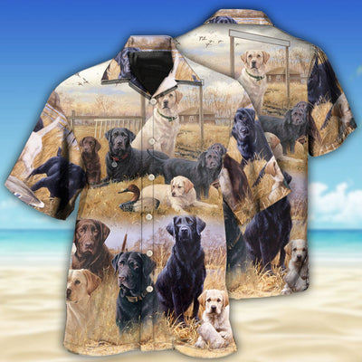 Labrador Retriever Hunting Dog Lovely - Hawaiian Shirt - Owls Matrix LTD
