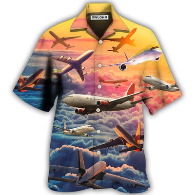 Airplane Let Your Dreams Take Flight Style - Hawaiian Shirt - Owls Matrix LTD