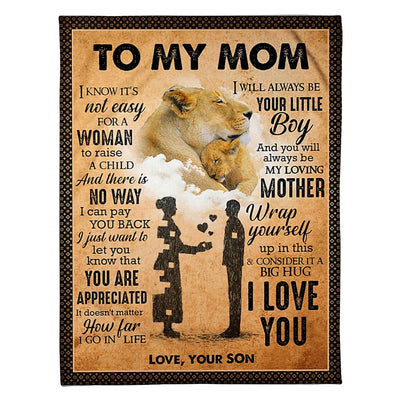 50" x 60" Family You Are The Best Mother - Flannel Blanket - Owls Matrix LTD