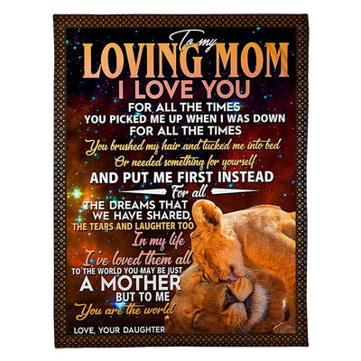 50" x 60" Lion I Love You With All My Heart - Flannel Blanket - Owls Matrix LTD