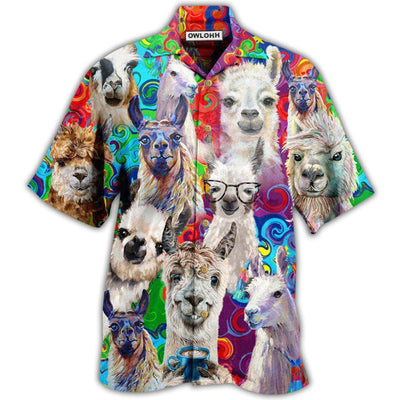 Hawaiian Shirt / Adults / S Llama Nah My Prob Llama - Hawaiian Shirt - Owls Matrix LTD