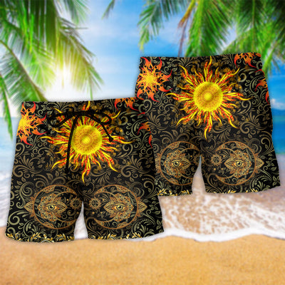 Mandala Nothing Is More Amazing Than The Sun Hot Sun - Beach Short - Owls Matrix LTD