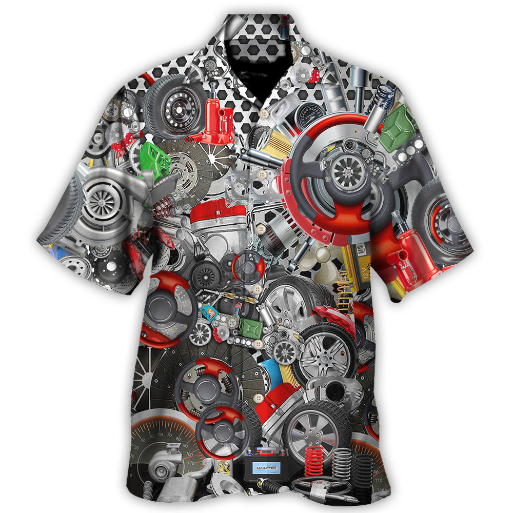 Hawaiian Shirt / Adults / S Mechanic It's Not For The Weak - Hawaiian Shirt - Owls Matrix LTD