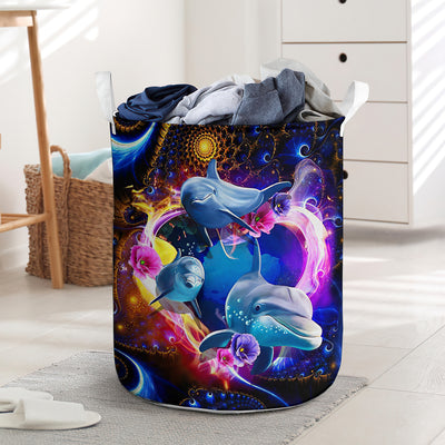 Dolphin Mysterious World Basic Style – Laundry Basket - Owls Matrix LTD