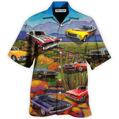 Hawaiian Shirt / Adults / S Car Landscape Style - Hawaiian Shirt - Owls Matrix LTD