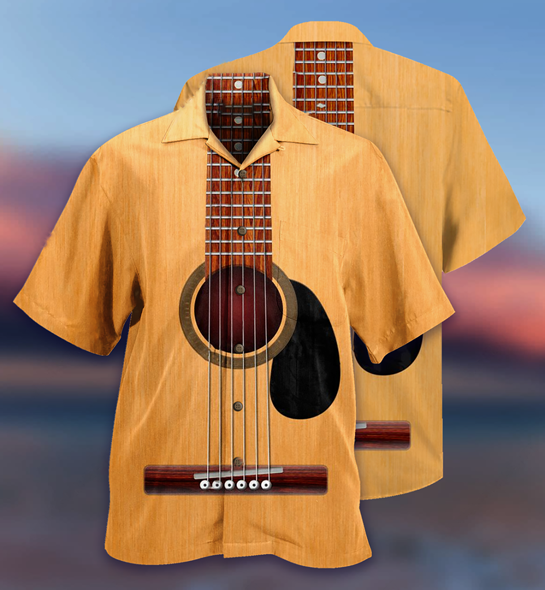 Guitar Basic Style - Hawaiian Shirt - Owls Matrix LTD