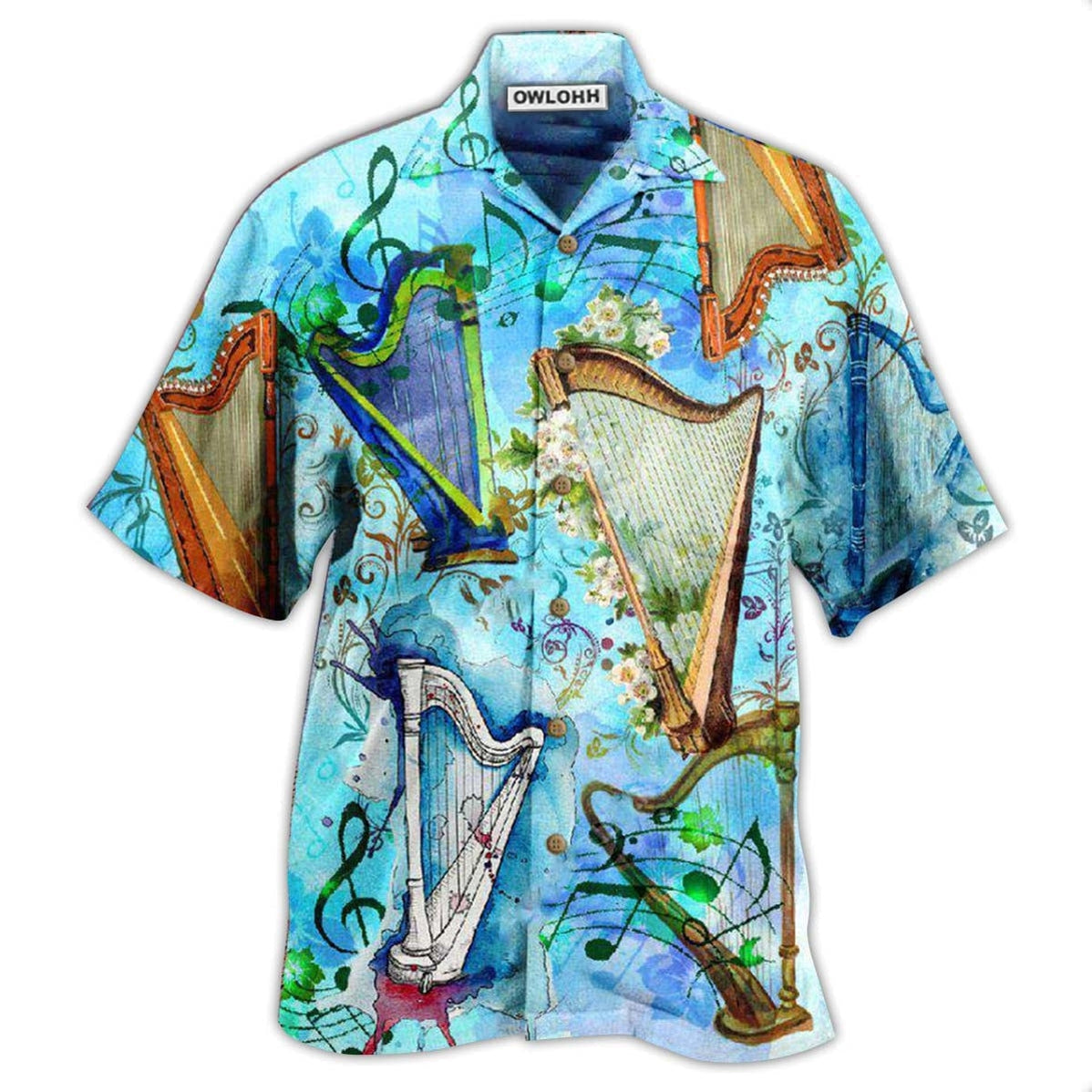 Hawaiian Shirt / Adults / S Harp Is My Life - Hawaiian Shirt - Owls Matrix LTD