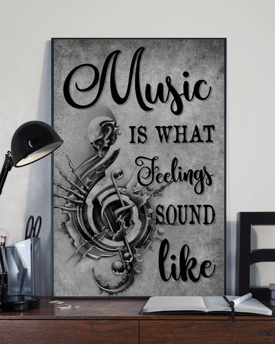Music Is What Feeling - Vertical Poster - Owls Matrix LTD