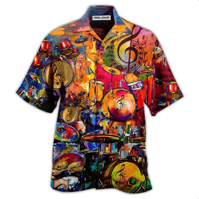 Hawaiian Shirt / Adults / S Drum Life Is Better With A Drummer - Hawaiian Shirt - Owls Matrix LTD