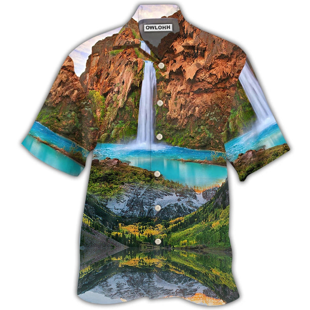 Hawaiian Shirt / Adults / S America National Parks US - Hawaiian Shirt - Owls Matrix LTD