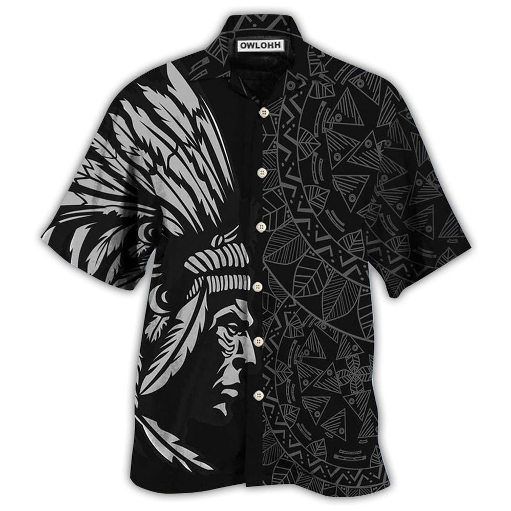 Hawaiian Shirt / Adults / S Native Man Still Here Still Strong Cool Style - Hawaiian Shirt - Owls Matrix LTD