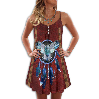 Native Owls Summer Vibes Dreamcatcher - Summer Dress - Owls Matrix LTD
