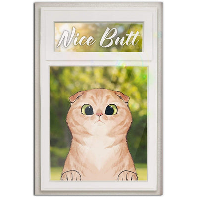 12x18 Inch Cat Love Nice Butt - Vertical Poster - Owls Matrix LTD