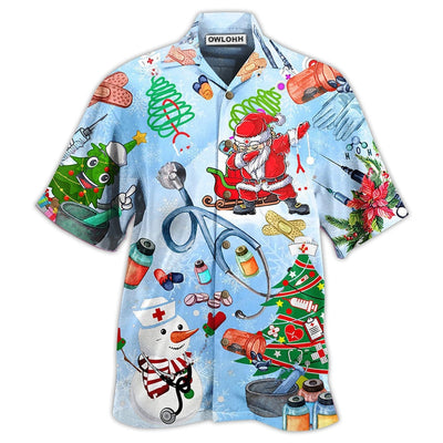 Hawaiian Shirt / Adults / S Nurse Love Xmas Tree - Hawaiian Shirt - Owls Matrix LTD