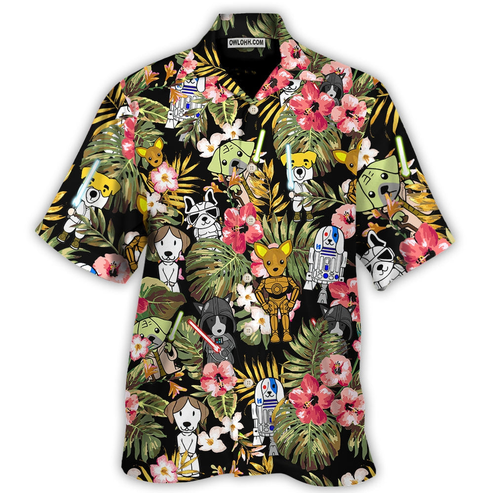 Star Dogs Tropical - Hawaiian Shirt For Men, Women, Kids - Owl Ohh-Owl Ohh