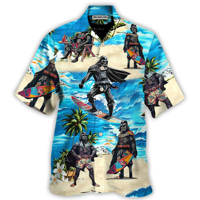 Darth Vader Star Wars Surfing - Hawaiian Shirt For Men, Women, Kids - Owl Ohh-Owl Ohh