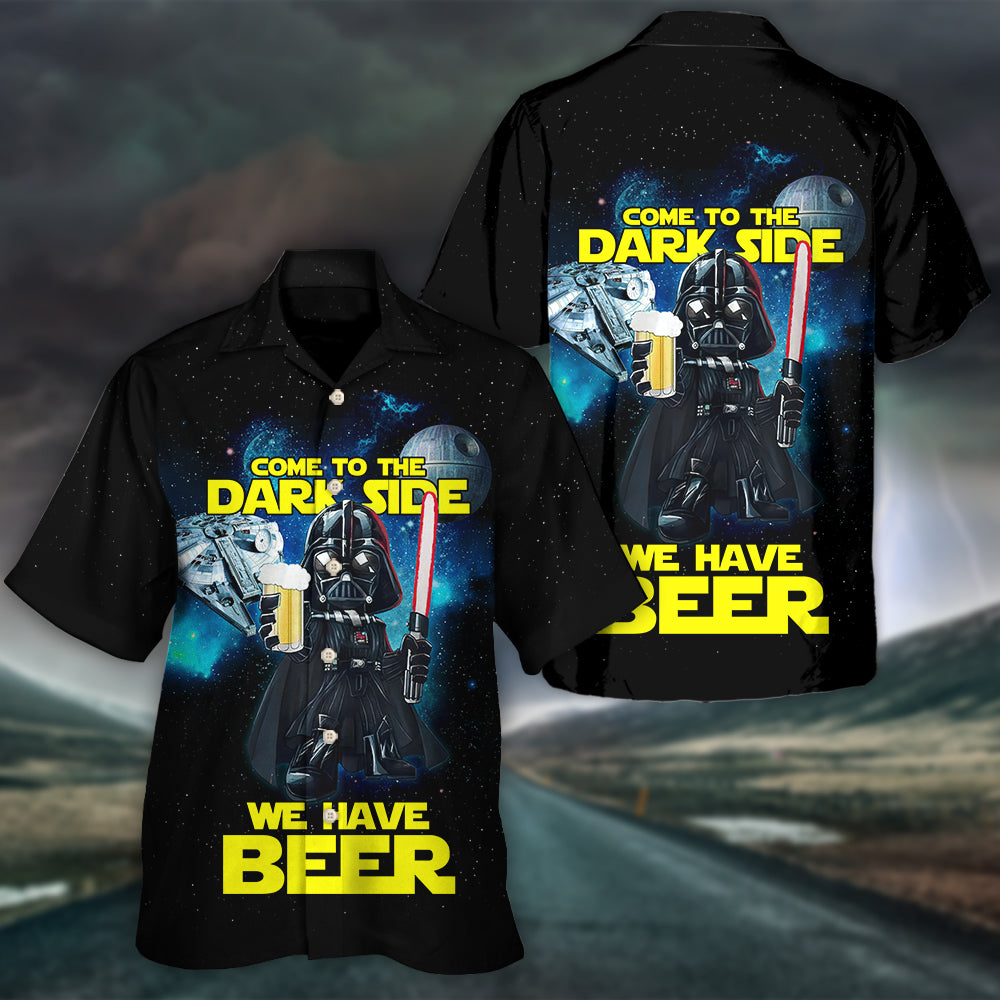 Star Wars Darth Vader Dark Side Beer - Hawaiian Shirt For Men, Women, Kids - Owl Ohh-Owl Ohh