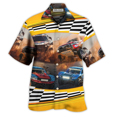 Hawaiian Shirt / Adults / S Car Racing Off Road Racing Is Our Life - Hawaiian Shirt - Owls Matrix LTD
