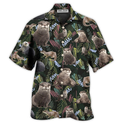 Hawaiian Shirt / Adults / S Otter Love Animals Life Style Amazing - Hawaiian Shirt - Owls Matrix LTD