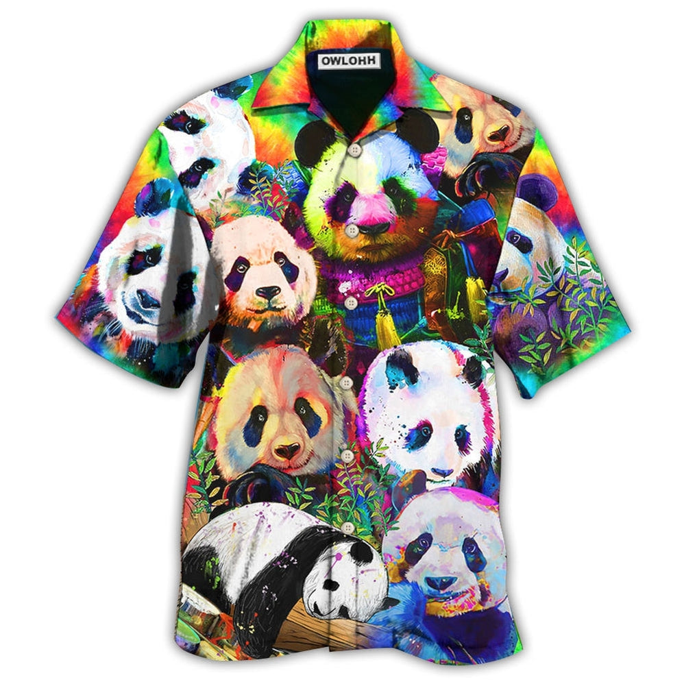 Hawaiian Shirt / Adults / S Panda Colorful Giant - Hawaiian Shirt - Owls Matrix LTD