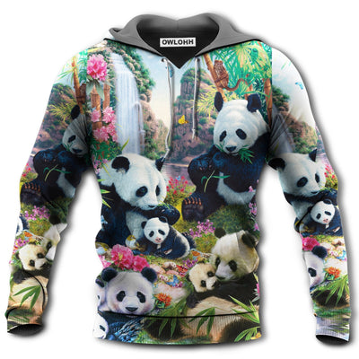 Unisex Hoodie / S Panda Keep Calm And Hug A Panda - Hoodie - Owls Matrix LTD