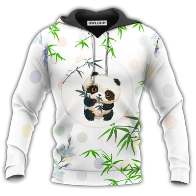 Unisex Hoodie / S Panda Happiness With White Style - Hoodie - Owls Matrix LTD