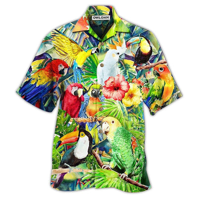 Hawaiian Shirt / Adults / S Parrot Lovely Life - Hawaiian Shirt - Owls Matrix LTD