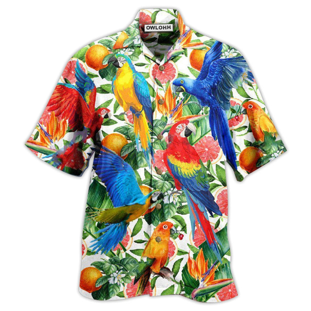 Hawaiian Shirt / Adults / S Parrot Make Red Grapefruit Flavor - Hawaiian Shirt - Owls Matrix LTD