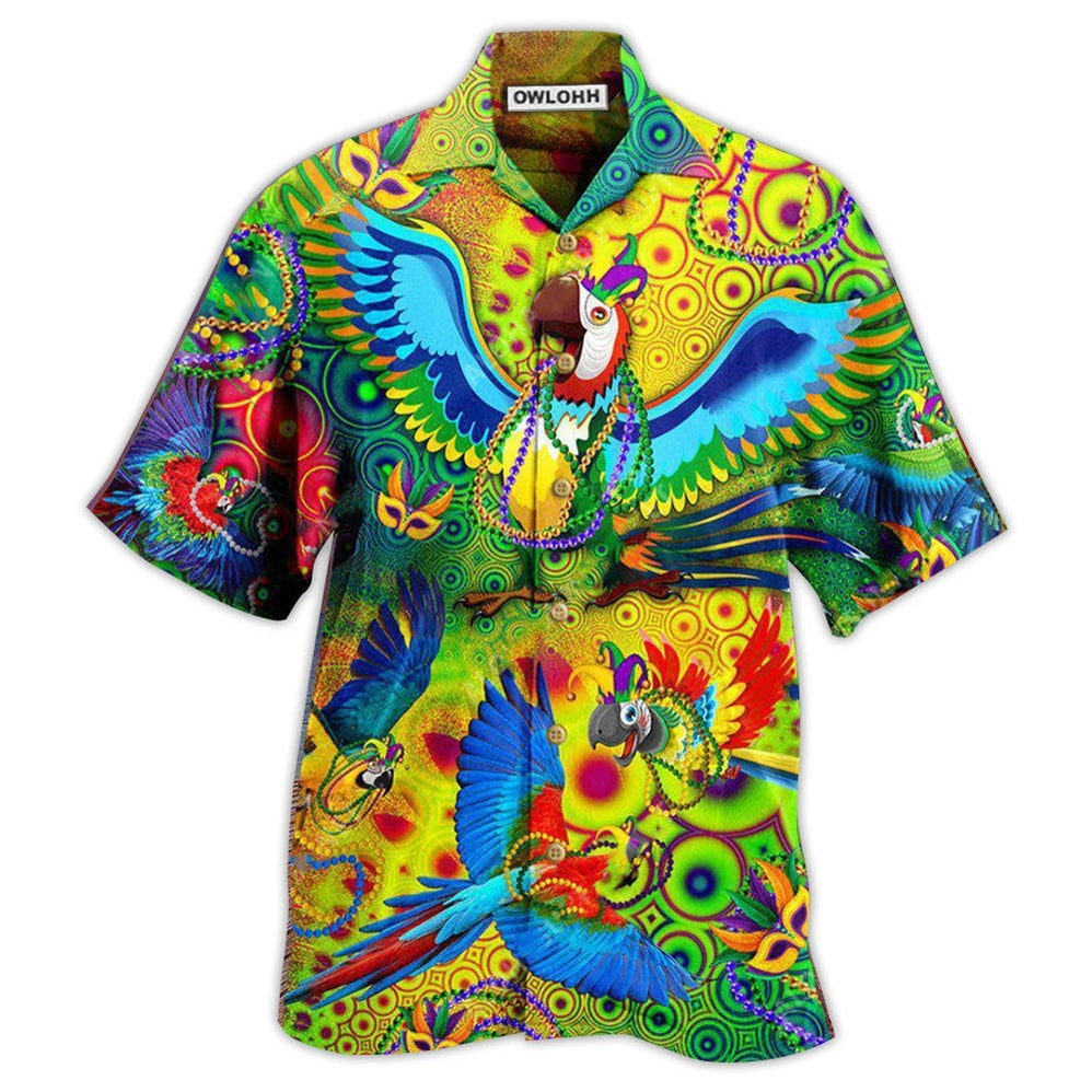 Hawaiian Shirt / Adults / S Parrot Mardi Gras - Hawaiian Shirt - Owls Matrix LTD