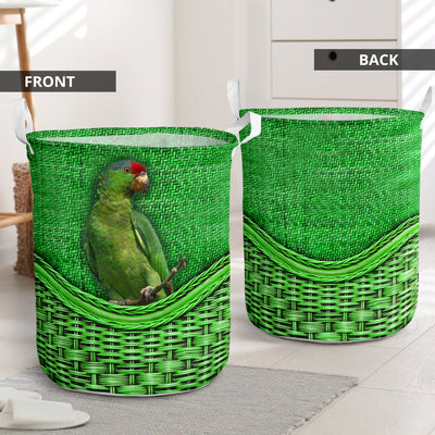 Parrot Beautiful Rattan Teaxture - Laundry Basket - Owls Matrix LTD