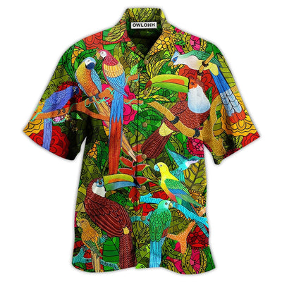 Hawaiian Shirt / Adults / S Parrot Love Human Love Sky - Hawaiian Shirt - Owls Matrix LTD