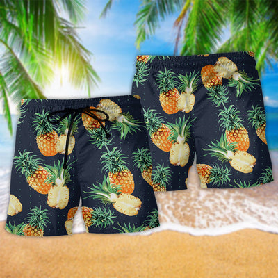 Pineapple Tropical Love Fruit - Beach Short - Owls Matrix LTD