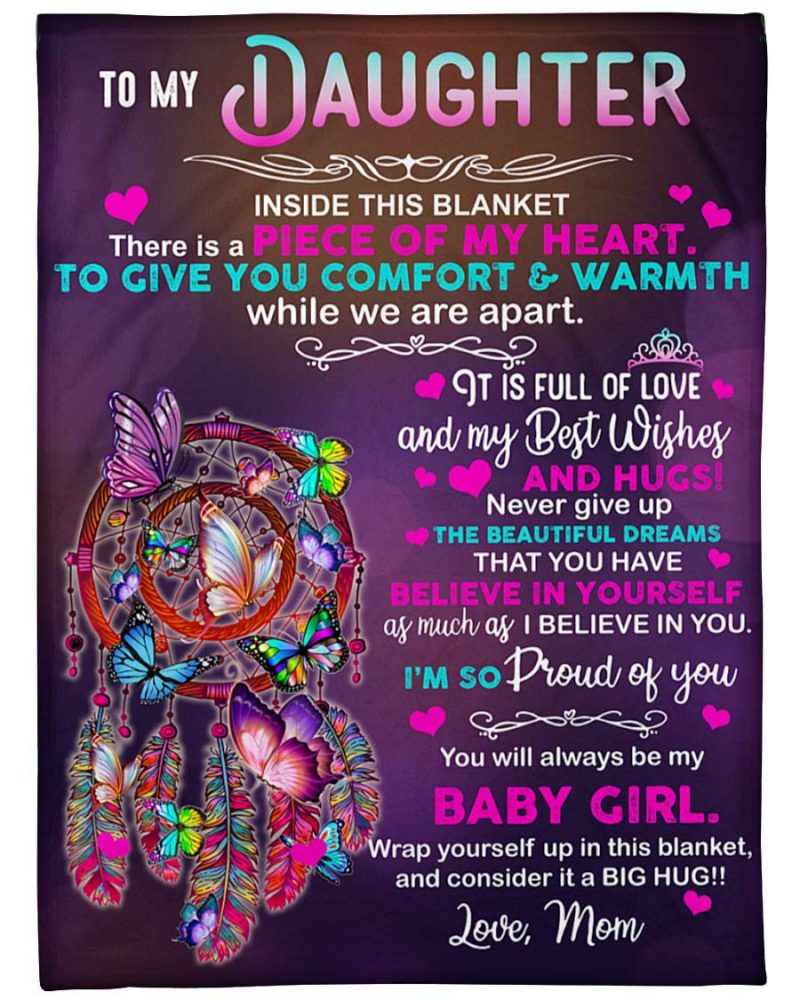 Dreamcatcher To My Daughter Dreamcatcher - Flannel Blanket - Owls Matrix LTD