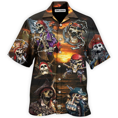Hawaiian Shirt / Adults / S Pirate Style Happy With Together - Hawaiian shirt - Owls Matrix LTD