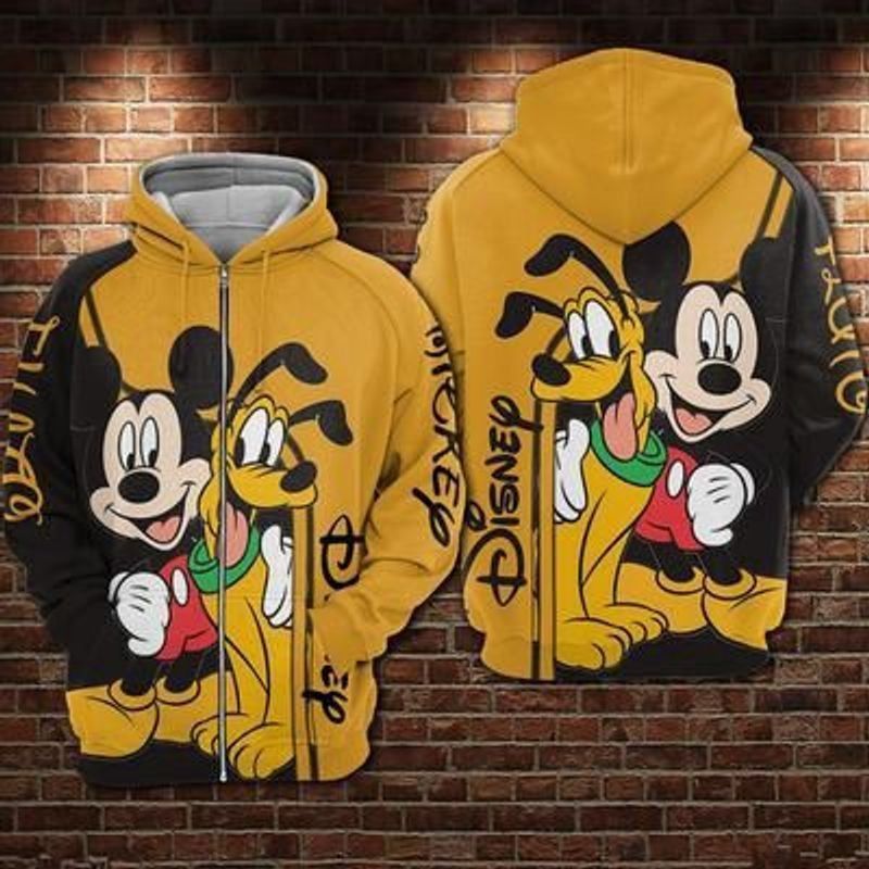 Pluto Mickey Mouse Walt Disney For Fan 3d T Bomber Hoodie