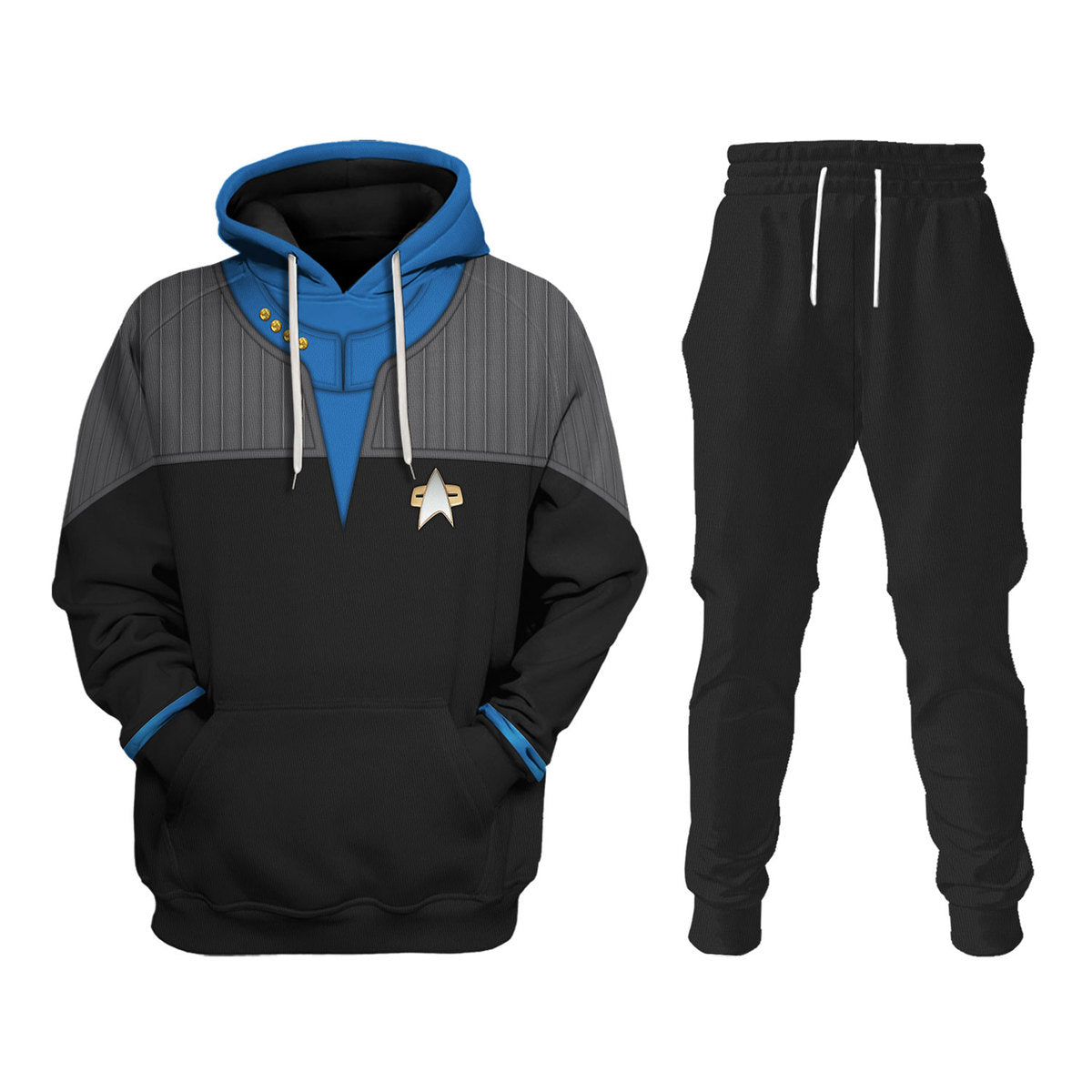 Star Trek Standard Uniform 2370s Science Division Cool - Hoodie + Sweatpant