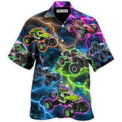 Hawaiian Shirt / Adults / S Car Racing Lightning Style - Hawaiian shirt - Owls Matrix LTD