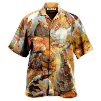 Hawaiian Shirt / Adults / S Rabbit Love Vintage - Hawaiian Shirt - Owls Matrix LTD