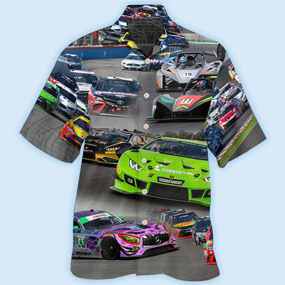 Car Racing Real - Hawaiian Shirt - Owls Matrix LTD