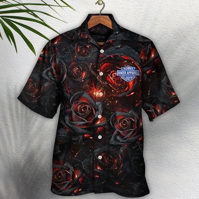 Rose Flowers Life Is Like Burning - Hawaiian Shirt - Owls Matrix LTD
