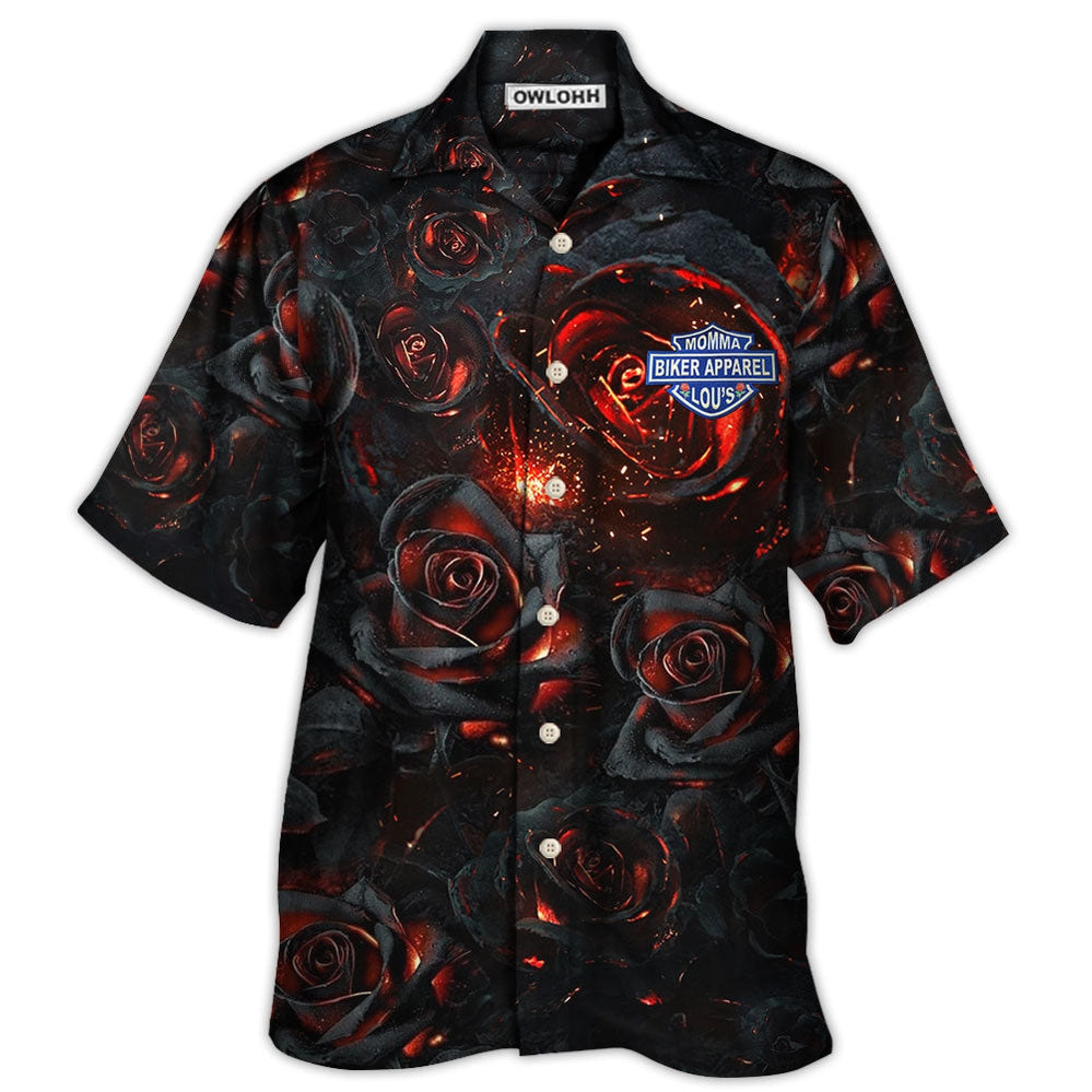 Rose Flowers Life Is Like Burning - Hawaiian Shirt - Owls Matrix LTD