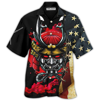 Hawaiian Shirt / Adults / S Samurai America Independence Day - Hawaiian Shirt - Owls Matrix LTD
